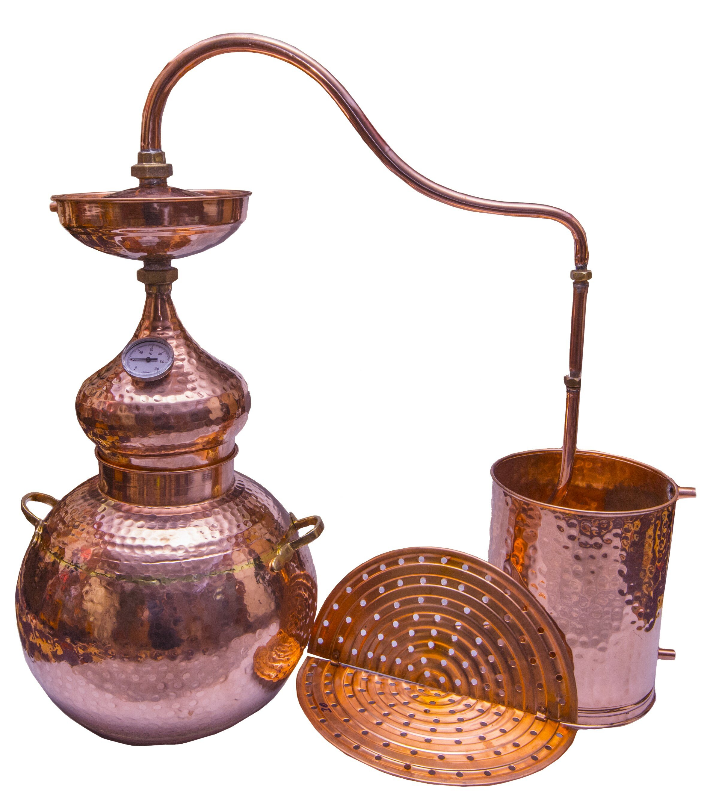 Alambic Colonne de cuivre-Artisan-distillation Essences et Lique