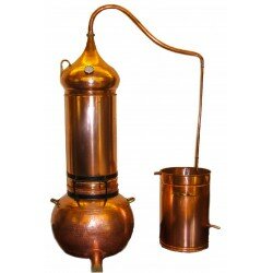 Alembic Still Column 40 L Kolonnenbrennerei aus Kupfer